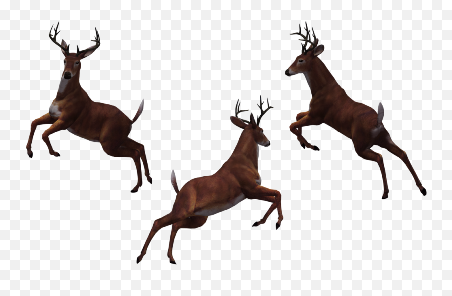 Buck Deer Clip Art - Deer Jumping Silhouette Emoji,Buck Deer Emoji
