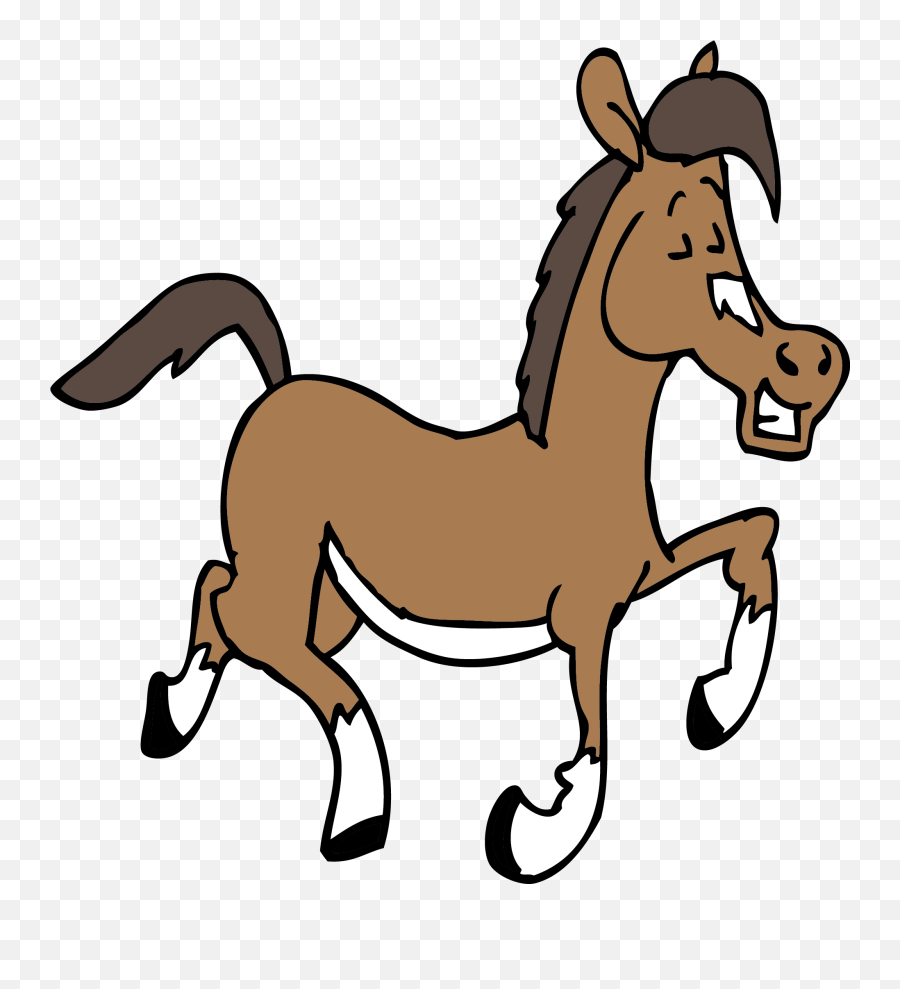 Quarter Drawing Animated Transparent - Clipart Cartoon Horse Png Emoji,Animated Horse Emoticon