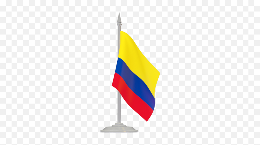 Colombian Flag Png Picture - Colombian Flag On Pole Png Emoji,Colombian Flag Emoji