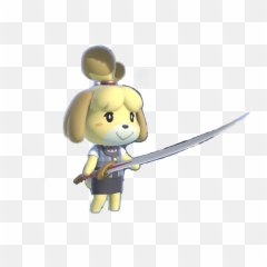 Animalcrossing Isabelle Acnf - Crossing With Knife Emoji