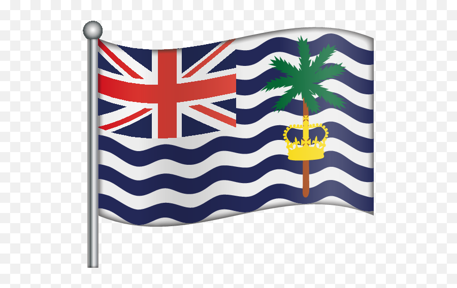 Emoji U2013 The Official Brand Flag British Indian Ocean - Flag With Union Jack And Blue And White Stripes,Independence Day Emoji