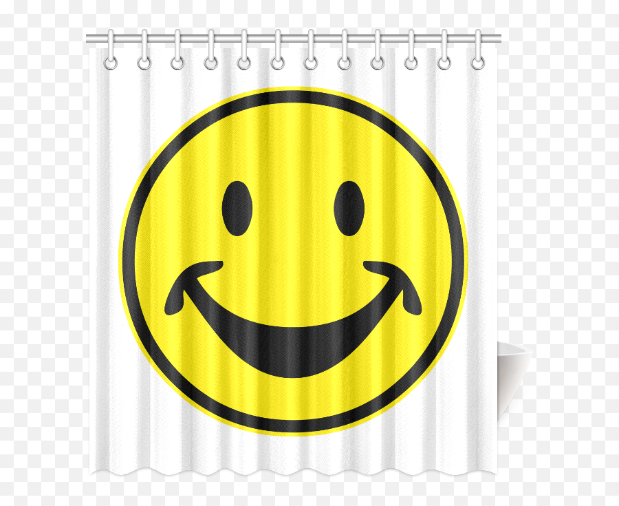 Funny Yellow Smiley For Happy People Shower Curtain 69x72 Id D376015 - Smiley Emoji,Emoji Dry Eyes