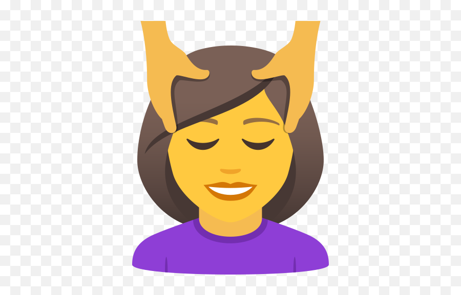 Emoji Woman Getting A Copypaste Massage Wprock - Oficinista Emoji Whatsapp,Emoji Ears