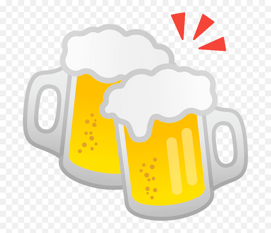 Clinking Beer Mugs Emoji Clipart Free Download Transparent - Beer Emoji,Alcohol Emoji