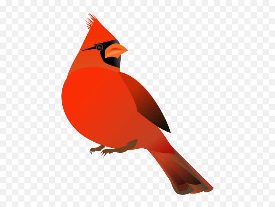 Red Cardinal Clipart Kid - Clipart Red Cardinal Emoji,Cardinals Emoji