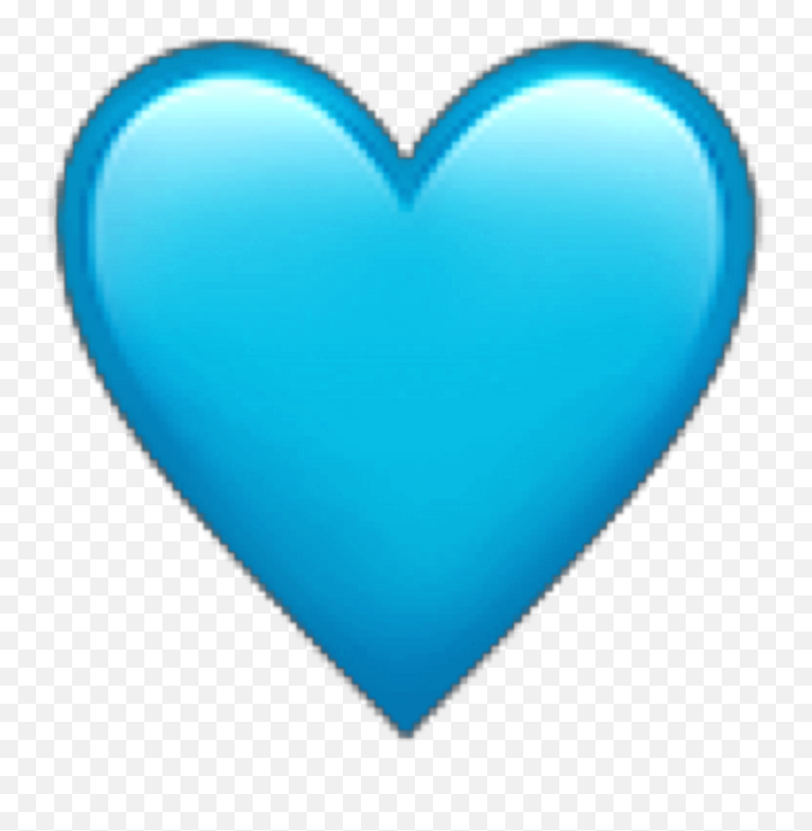 Blue Heart Emoji Cute Aqua Ocean Peachy - Emoji Corazón Color Turquesa,Emoji Ocean