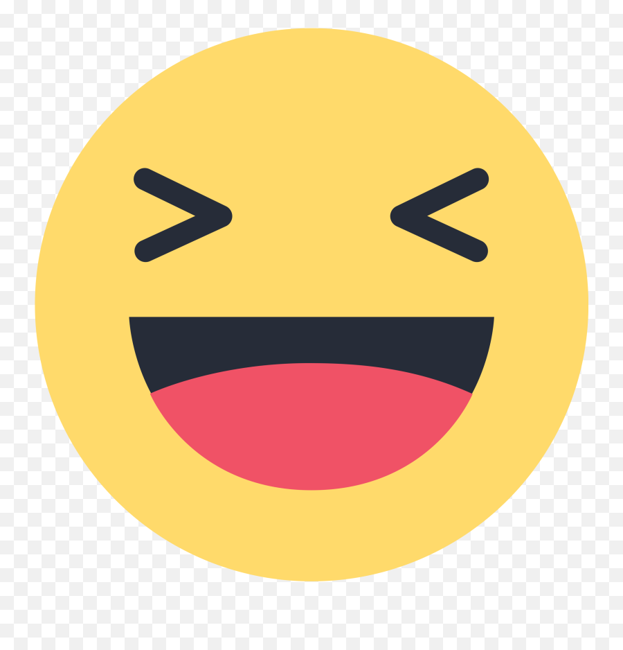 Facebook Haha Emoji Like Png Transparent Background - Facebook Haha Png,Fb Emoji