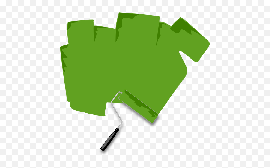 Trafalet Cu Vopsea Verde Vector Imagine - Paint Roller Clip Art Emoji,Umbrella Emoji