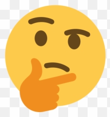 Thunk - Deformed Thinking Emoji, HD Png Download - vhv