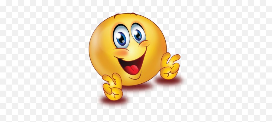 Happy Big Smile Emphasizing Hands Emoji - Emoji Png,Happy Hands Emoji