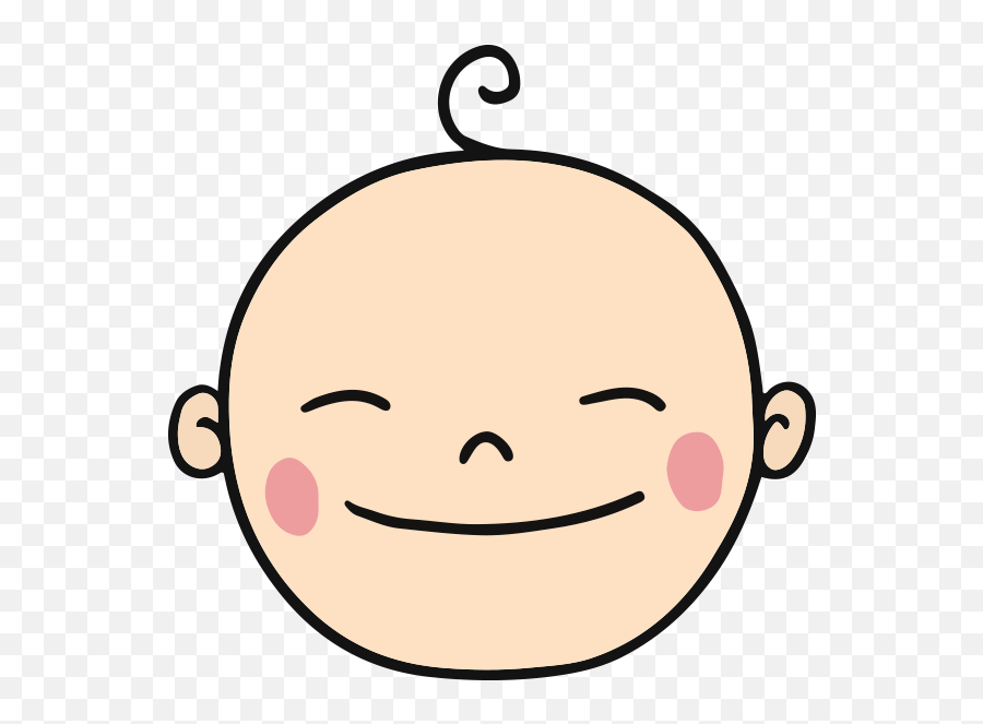 Download Baby Emoji Png - Cartoon Baby Head Drawing,Jesus Emoji
