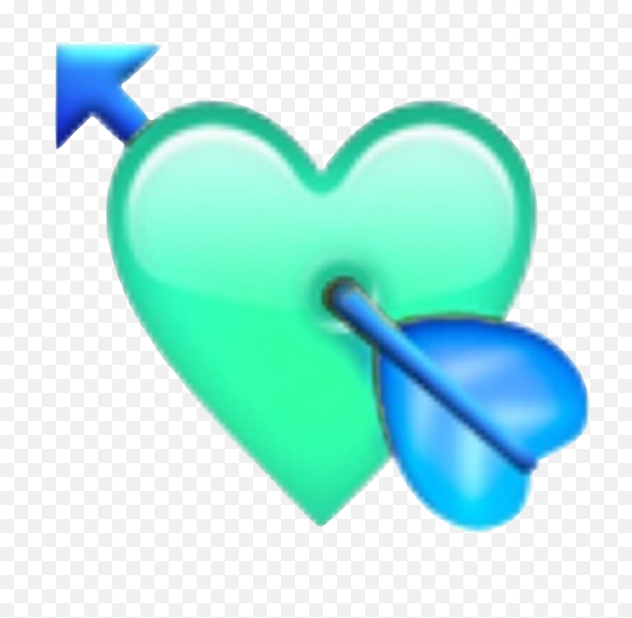 Blue Teal Green Aqua Love Emoji - Heart Emoji,Teal Emoji