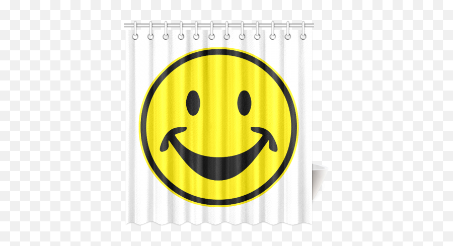 Happy People Shower Curtain - Beige Flowered Shower Curtain Emoji,Curtain Emoji