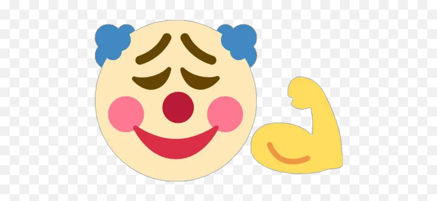 Emoji Mashup 2 Stickers For Whatsapp - Twitter Clown Emoji,Horseshoe Emoticon