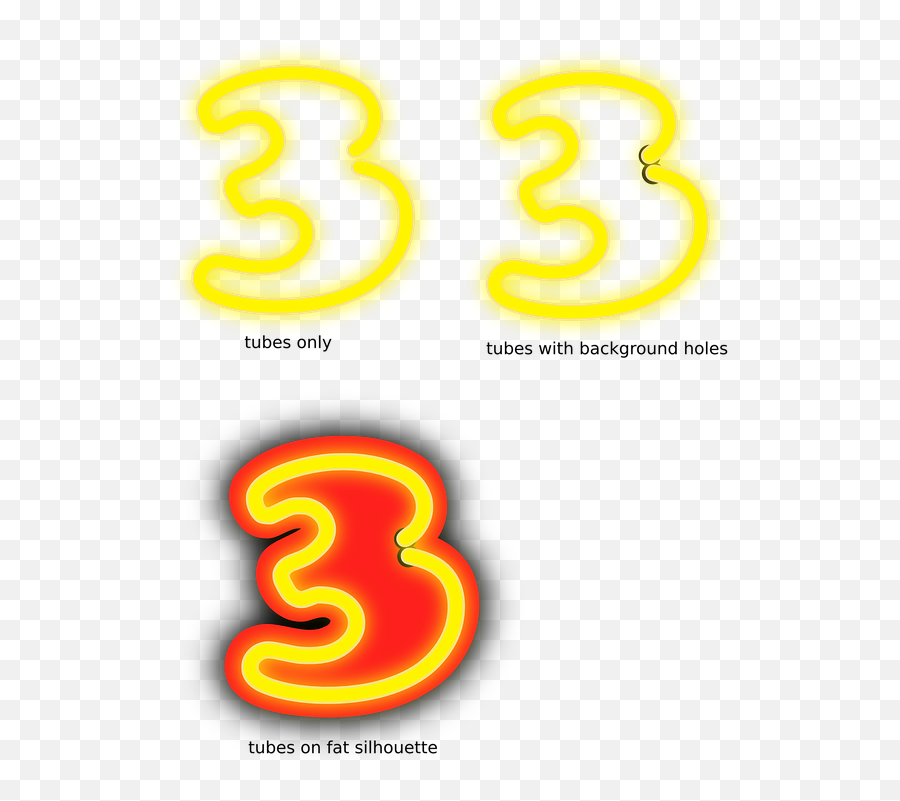 Three Number 3 - Numeros Tres En Amarillo Emoji,Roman Numerals Emoji