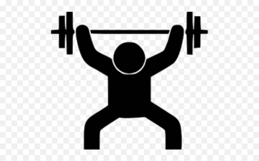Men Clipart Weightlifting - Guy Lifting Weights Clipart Emoji,Weight Emoji