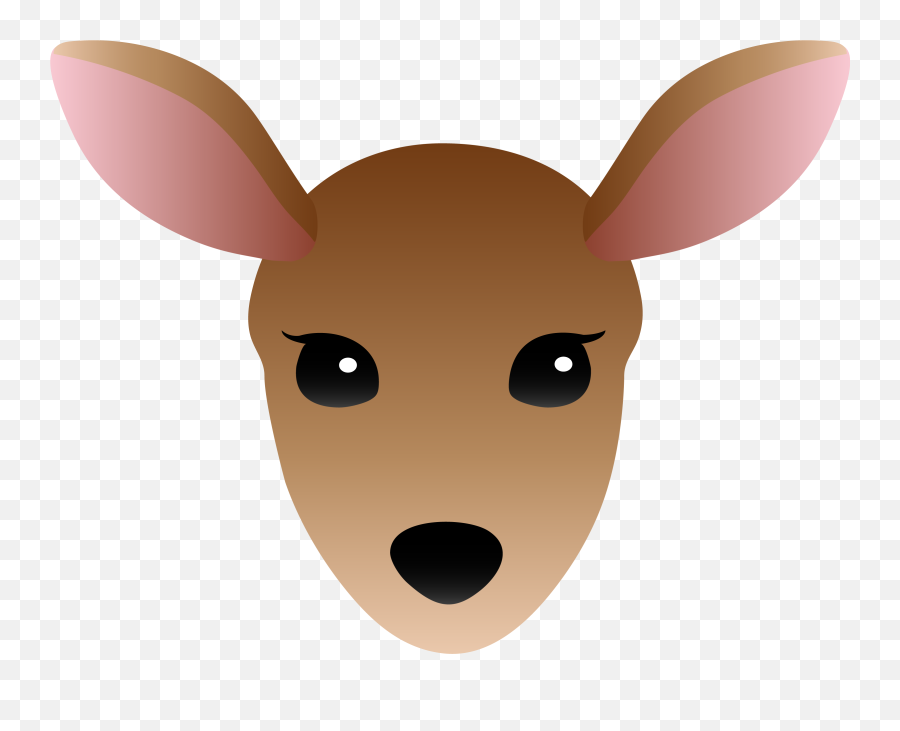 Deer Face Clipart - Cartoon Deer Face Drawing Emoji,Buck Deer Emoji