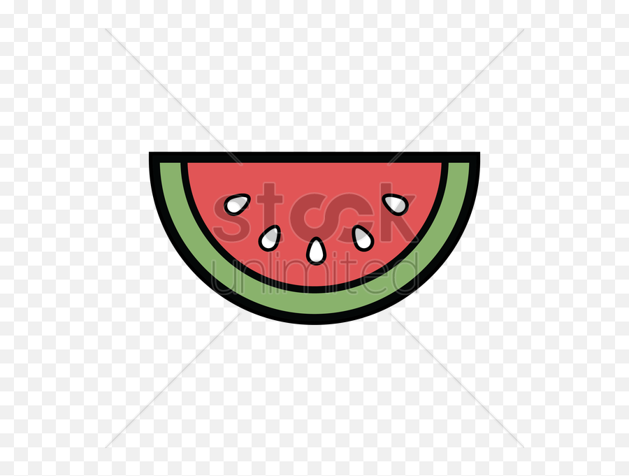 Watermelon Slice Vector Image - Circle Emoji,Watermelon Emoticon