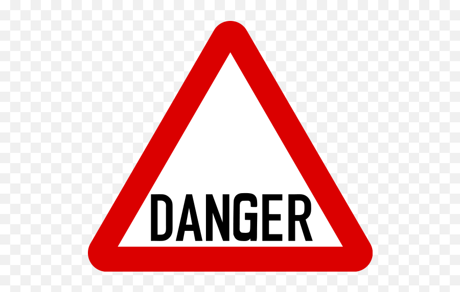Caution Clipart Hazard Sign Caution Hazard Sign Transparent - Trams Crossing Ahead Sign Emoji,Warning Sign Emoji