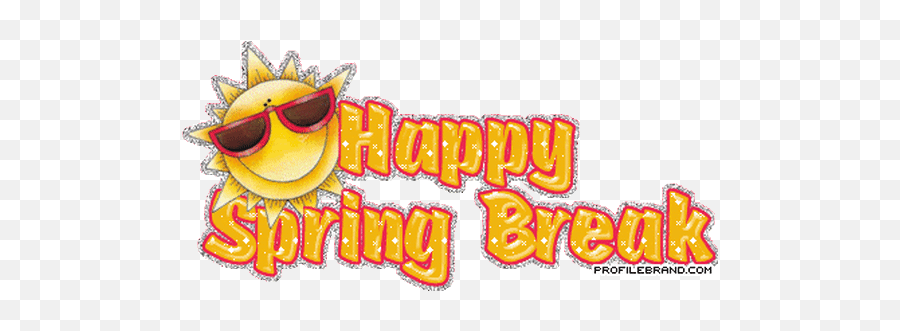Spring Break Clipart Gif - Spring Break Clipart Emoji,Spring Break Emoji