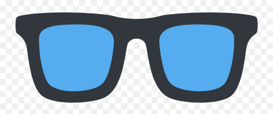 Twemoji12 1f453 - Glasses Emoji Twitter,Sunglasses Emoji