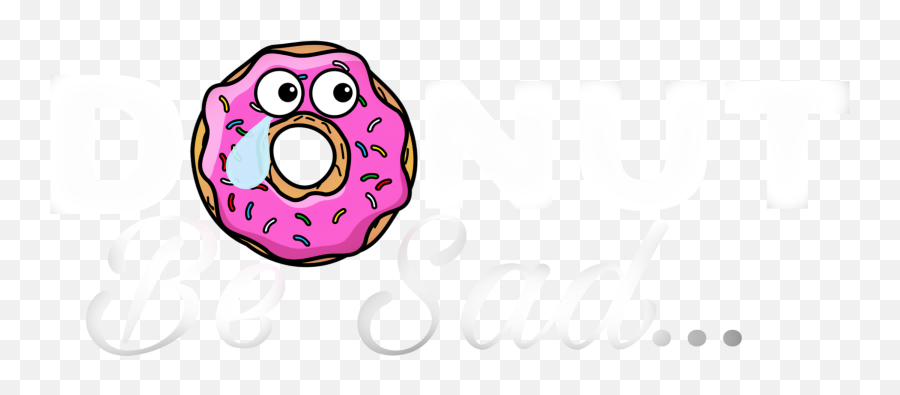 Dontbesad Art Sticker Funny Donut - Circle Emoji,Donut Emoticon