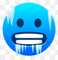 Emoji Face Cold Icy To Copy Paste - Cara Fria