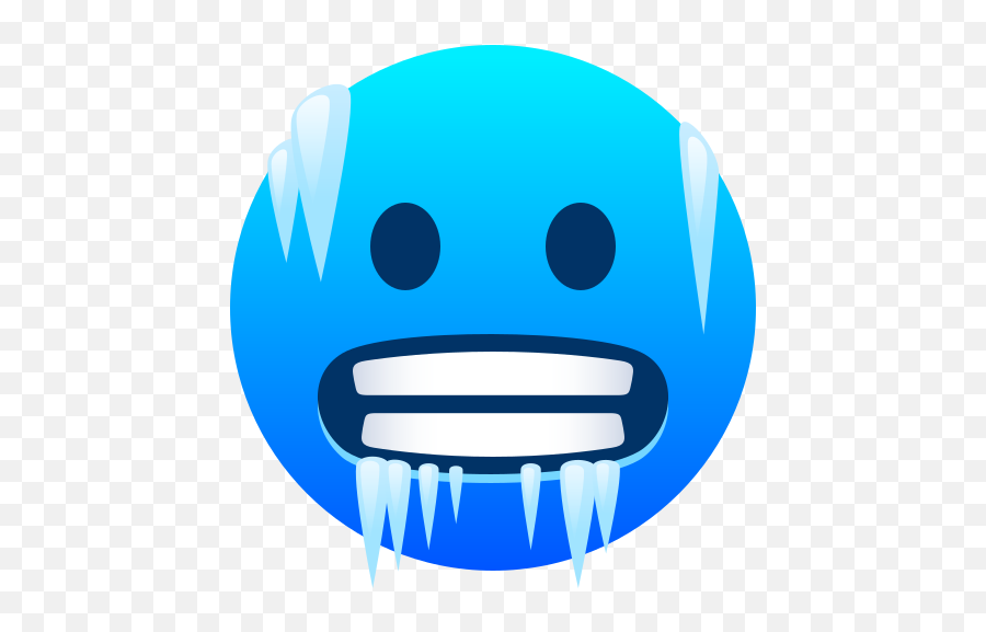 Emoji Face Cold Icy To Copy Paste - Cara Fria,Exhausted Emoji