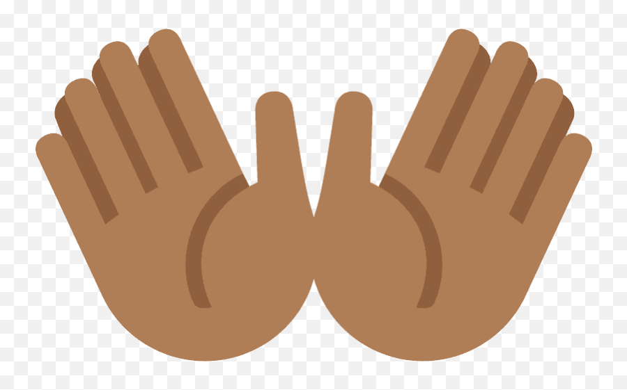 Open Hands Emoji Clipart - Wave Two Hands Clipart,Arms Up Emoji