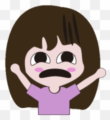 Girl Emotional Sticker - Emoticon Discover Happy Emoji