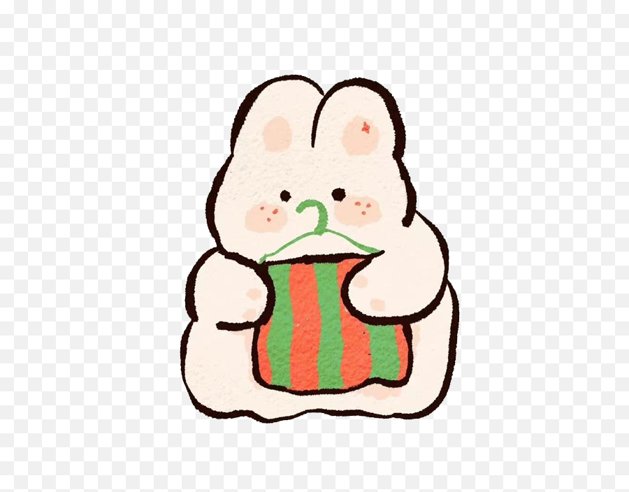 Happy Soft Cute Rabbit Png Emoji,Happy Rabbit