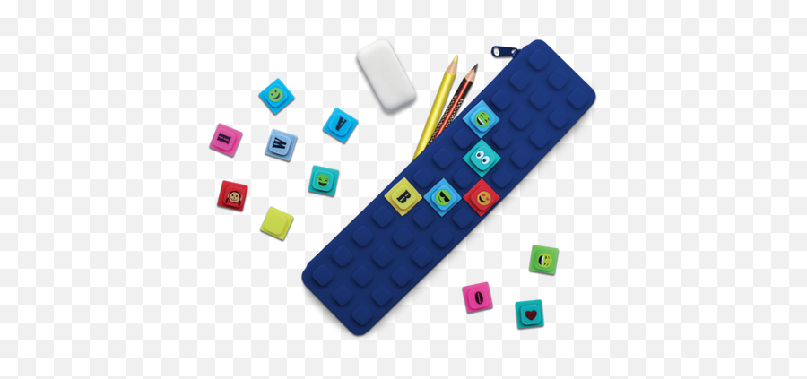 Fun Pencil Case Pouch - Waff Kase Pencil Case With Cubes Emoji,Emoji Bathrobe