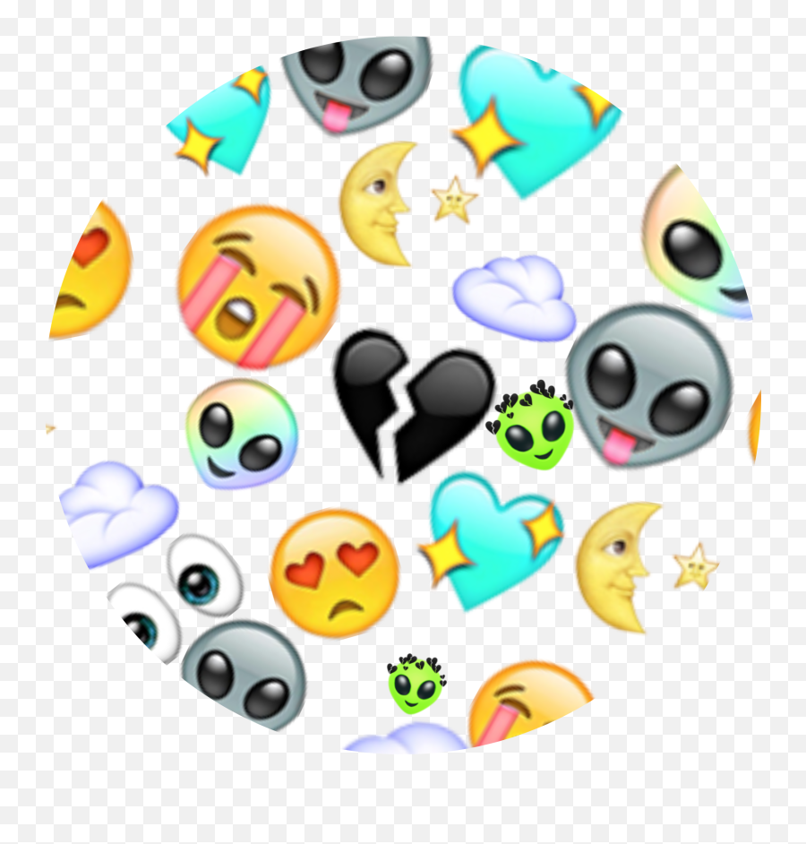 Emojis Background Circle Aliens - Clip Art Emoji,Circle Emojis