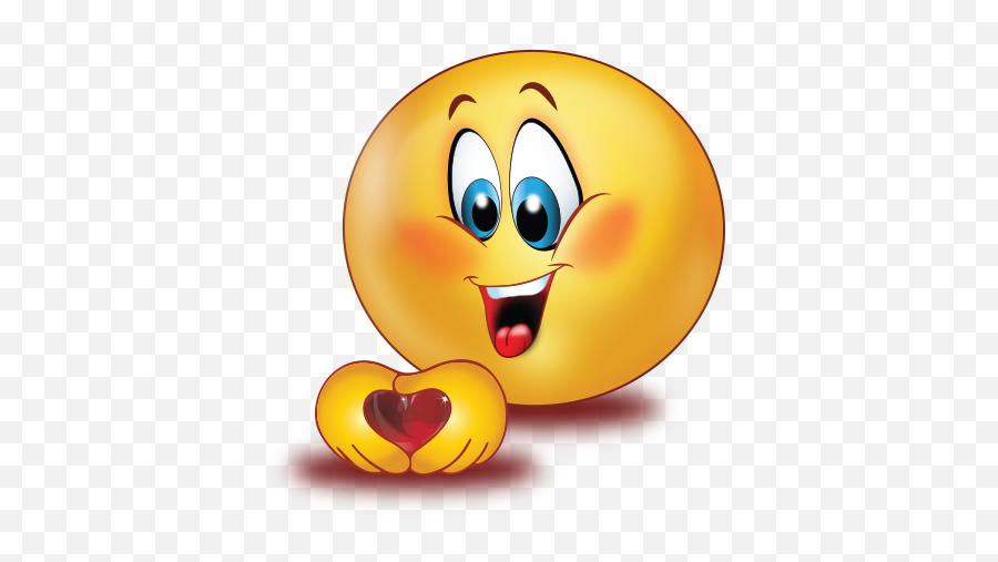 In Love With Red Glossy Heart Emoji - Smiley,In Love Emoticons