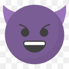 Devil Face Emoji Emotag Emoticon - Cartoon