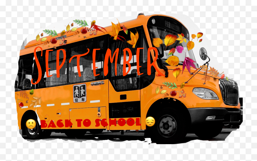 Freetoedit Sticker Brushtool Leaves Bus Schoolbus Madew - Bus Emoji,Bus Emoji