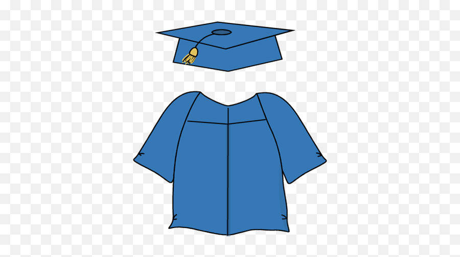 Graduate Clipart Robe Graduate Robe - Graduation Cap And Gown Clipart Emoji,Cap And Gown Emoji