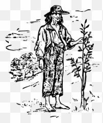 Johnny Appleseed Vector Clipart Image - Free Images Johnny Appleseed Emoji,Heroes Of The Storm Emoji