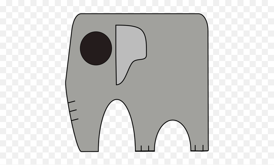 Éléphant Carré - Clip Art Emoji,Elephant Emoticon