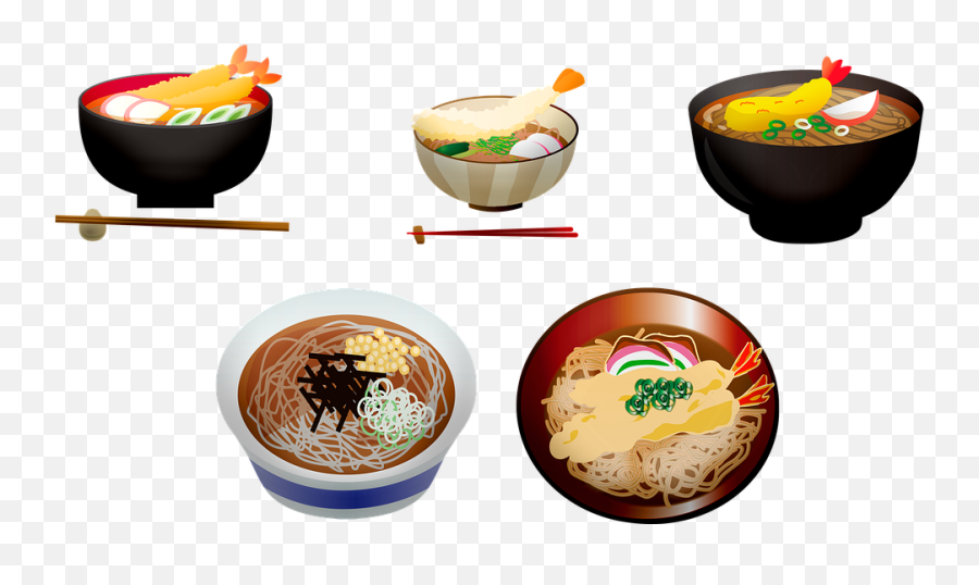 Japanese Tempura Soup Food - Lamian Emoji,Japanese Food Emoji