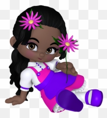 Gumdrops Sweet Cute Fun Tube - Young African American Girls Cartoon Emoji
