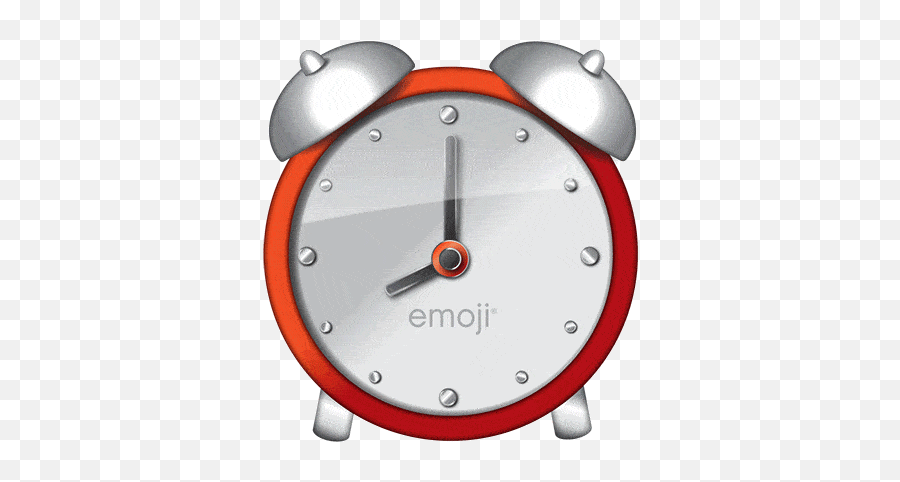 Emoji - Alarmclock Is Ringing Gif,Clock Emoji