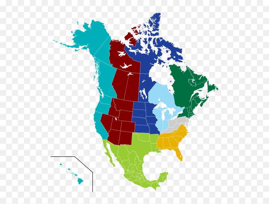 Nacurh North American Regions - Languages Of Canada Map Emoji,North America Emoji