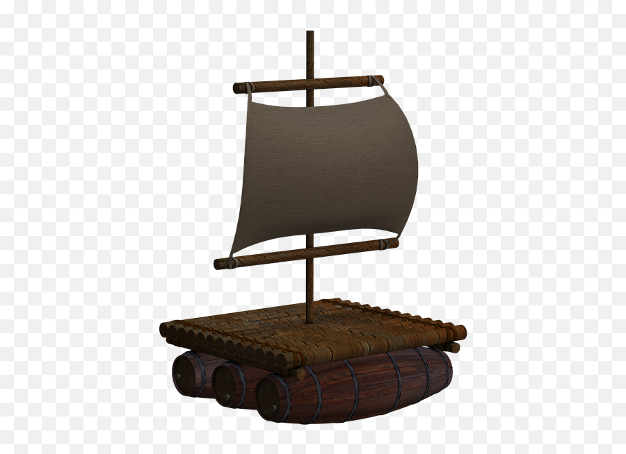 Boat Raft Wood - Wood Raft Raft With Transparent Background Emoji,Boat Moon Emoji