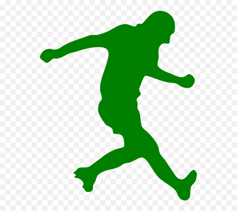 Soccer Football Player - Soccer Player Silhouette Emoji,Emoji Football Players