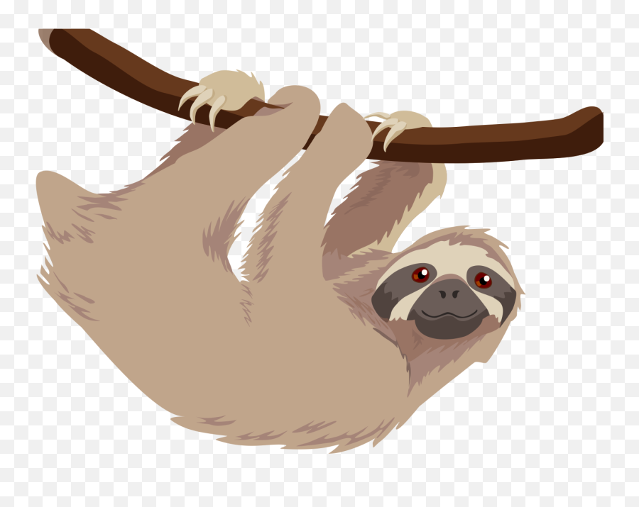 Two - Sloths Clipart Png Emoji,Is There A Sloth Emoji