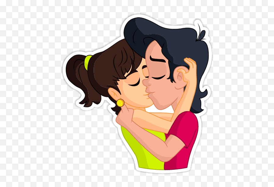 Things Couple Do - Romance In Whatsapp Sticker Emoji,Smooch Emoticon