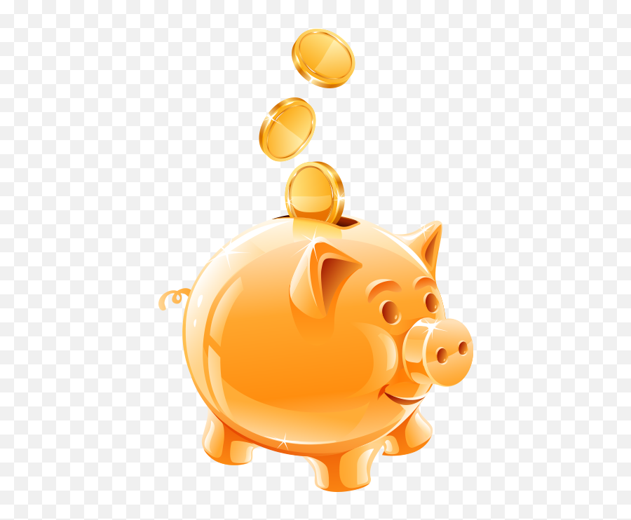 Piggy Bank Png - Golden Pig Saving Money Emoji,Pig Money Emoji