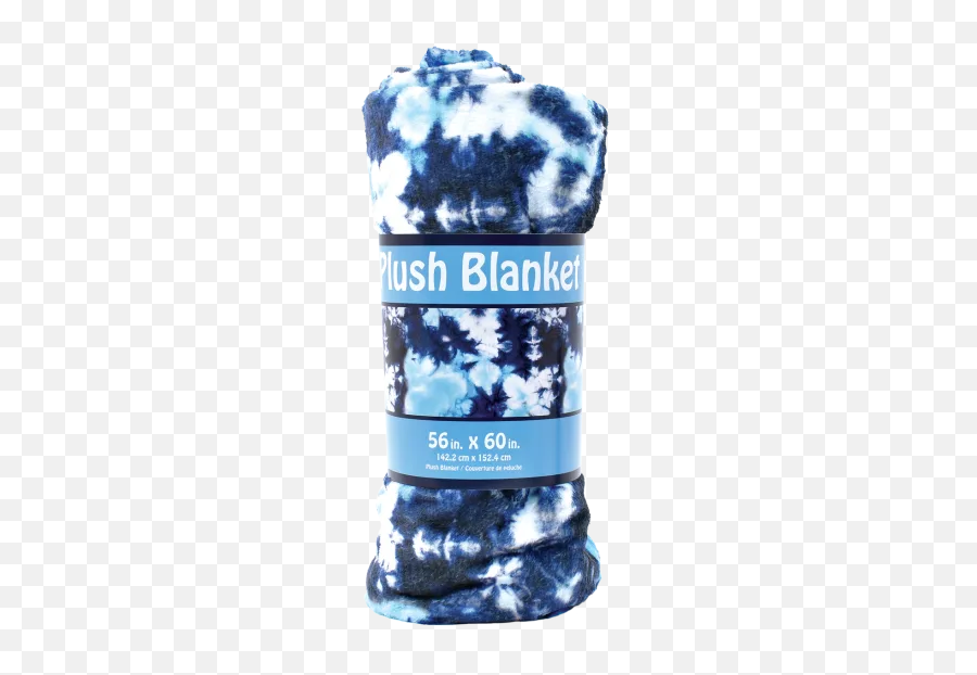 Blue Tie Dye Plush Blanket - Wool Emoji,Blueberry Emoji