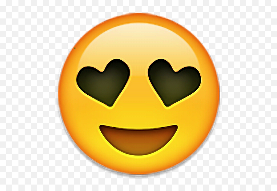 Emoji Emojis Heart Hearts Love Tumblr - Heart Emoji Face Clipart,Scary Face Emoji